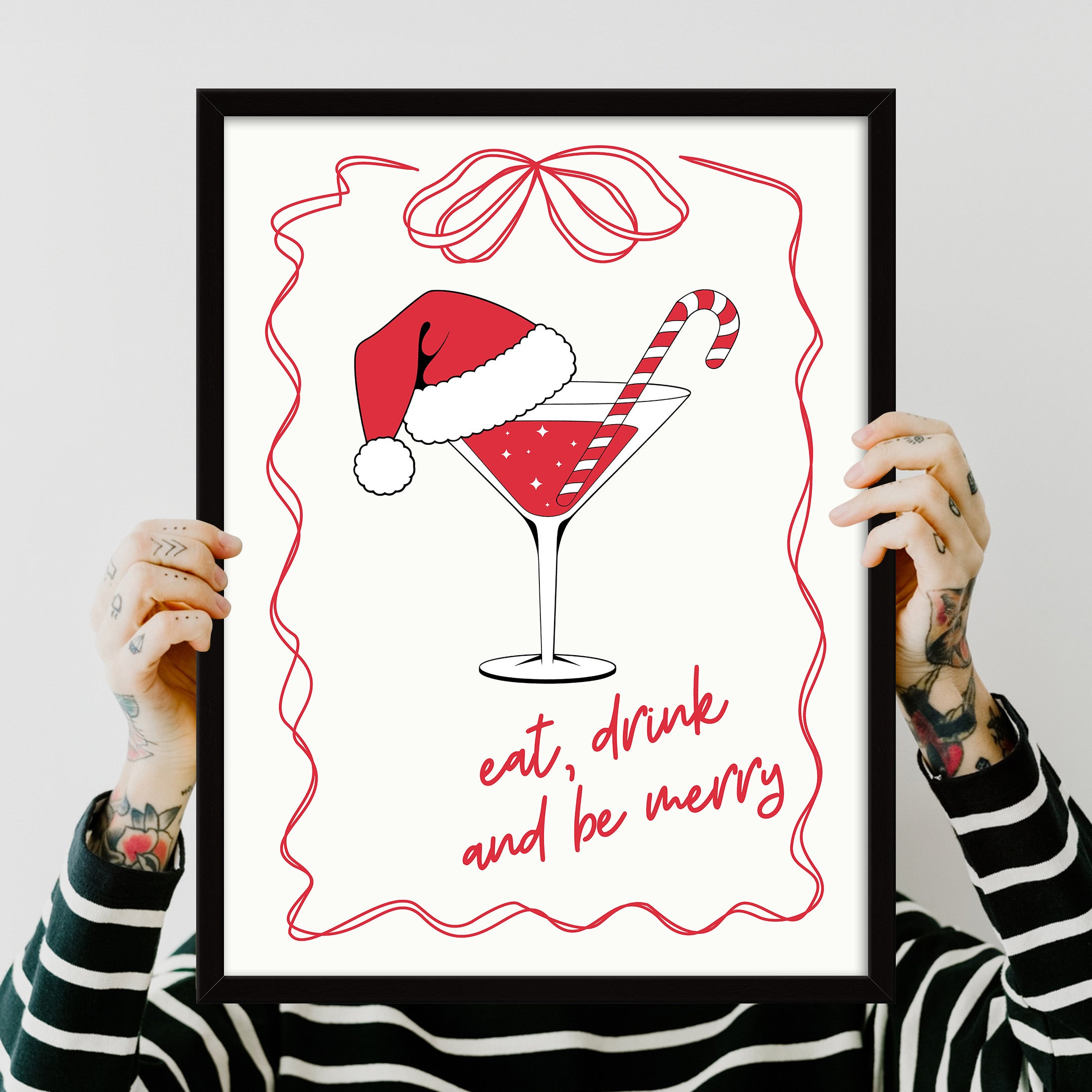 Eat, Drink and Merry Poster Tablo