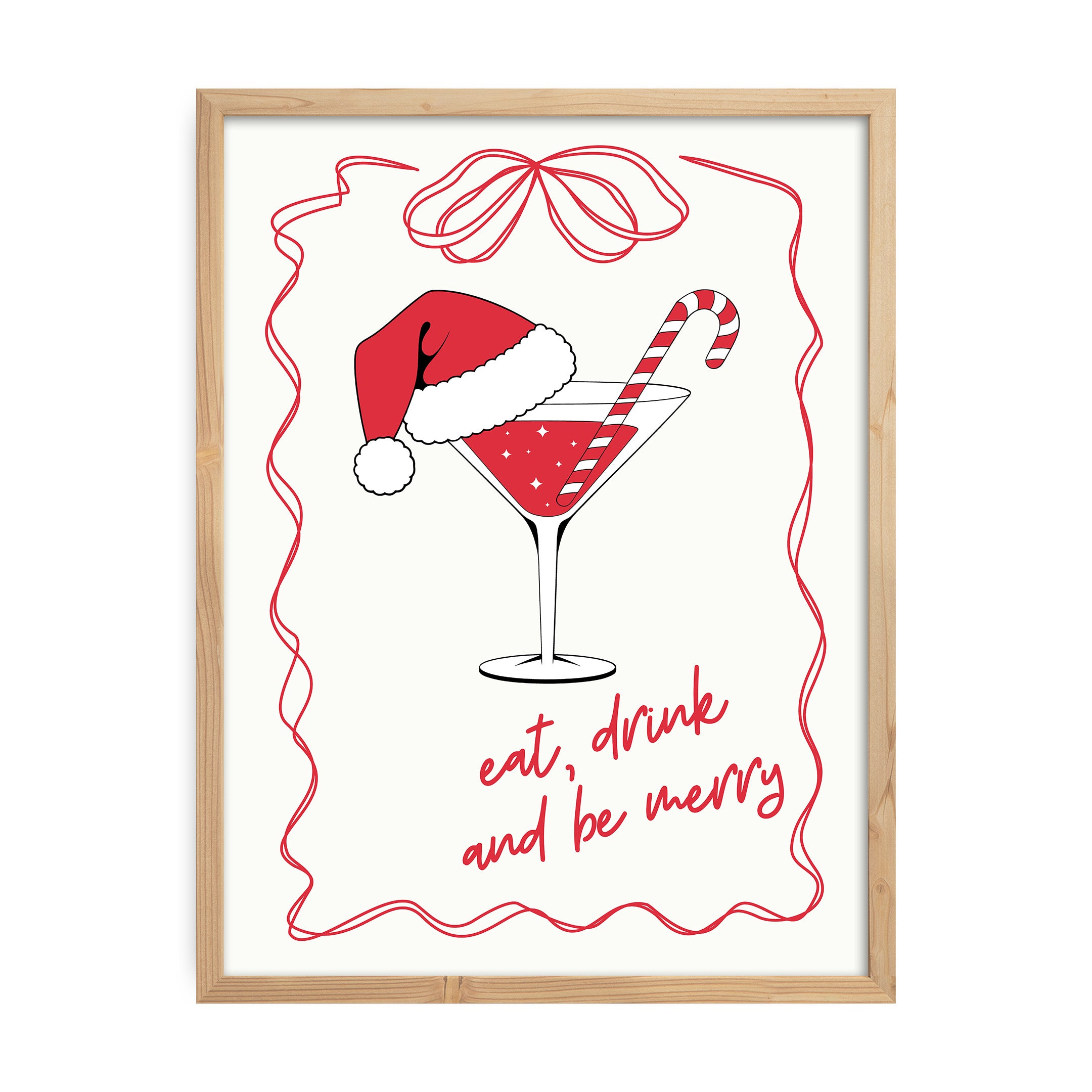 Eat, Drink and Merry Poster Tablo