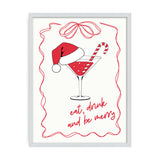 Eat, Drink and Merry Poster Tablo