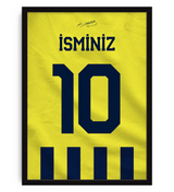Sarı Lacivert Yeni Sezon 26-27 Arkası İsimli Numaralı Forma Poster Tablo