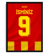 GözGöz Yeni Sezon 26-27 Arkası İsimli Numaralı Forma Poster Tablo