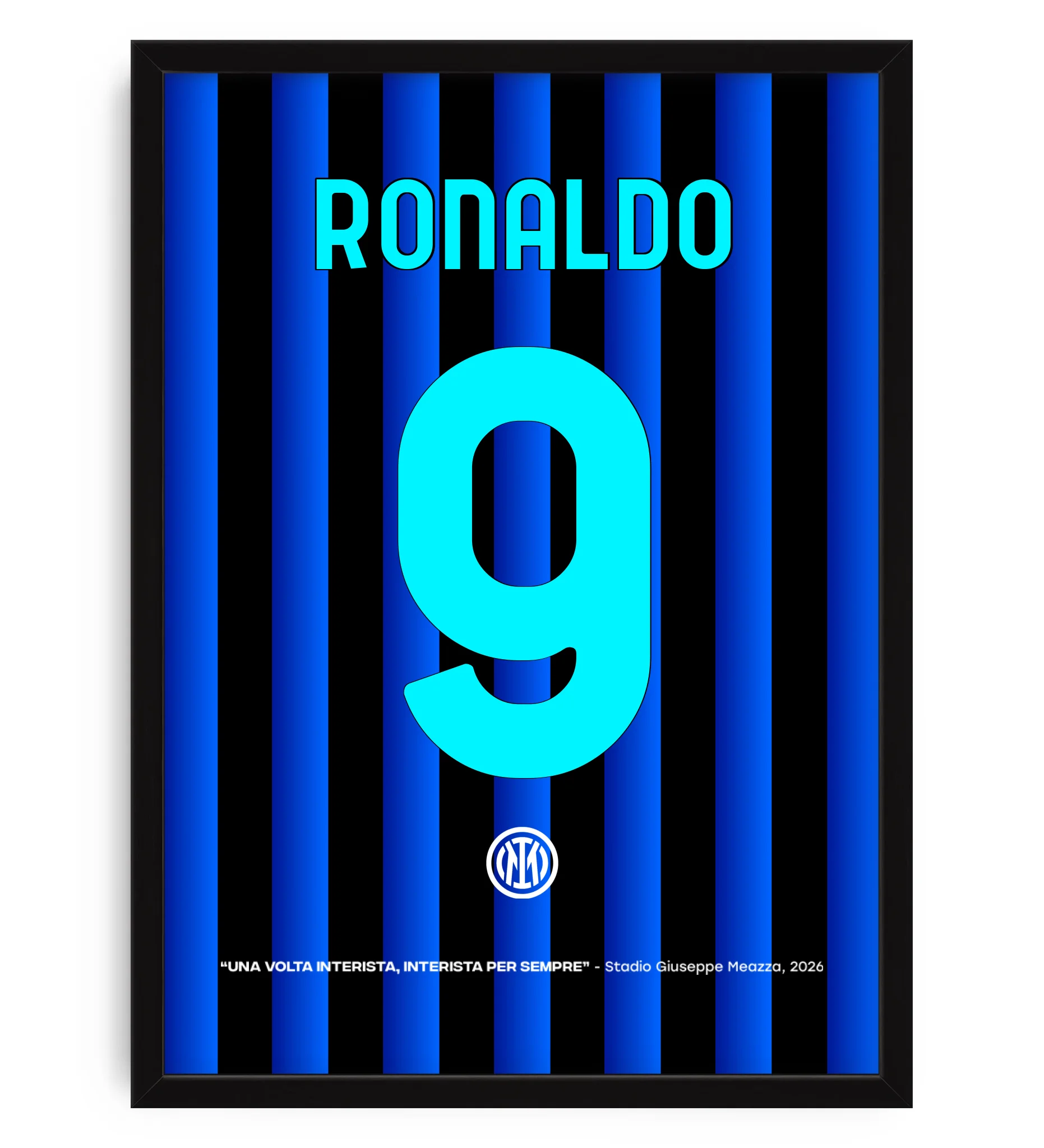 Inter Forma Arkası İsimli Numaralı Poster Tablo