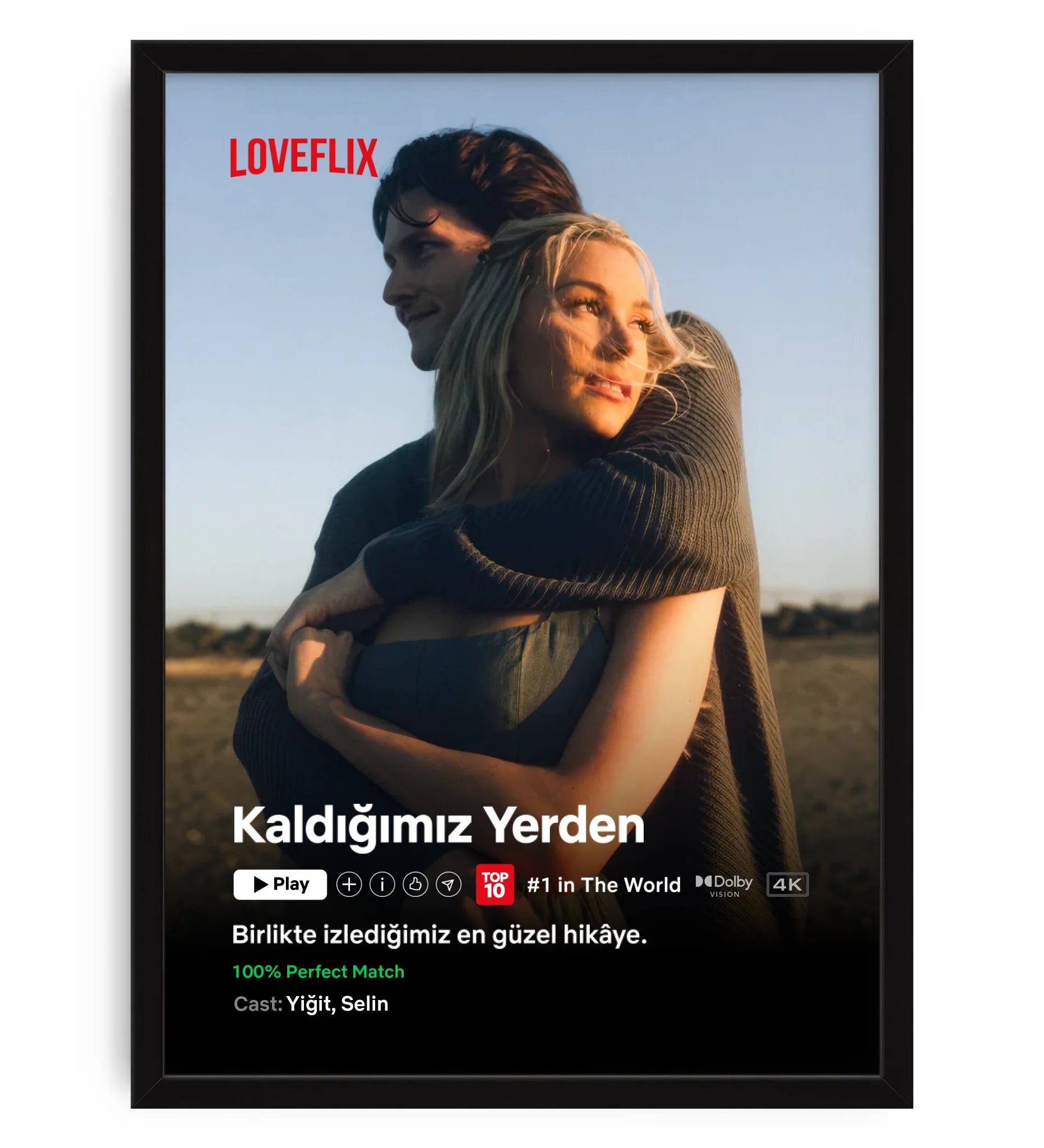 Netflix Sevgili Poster Tablo Az Yazılı
