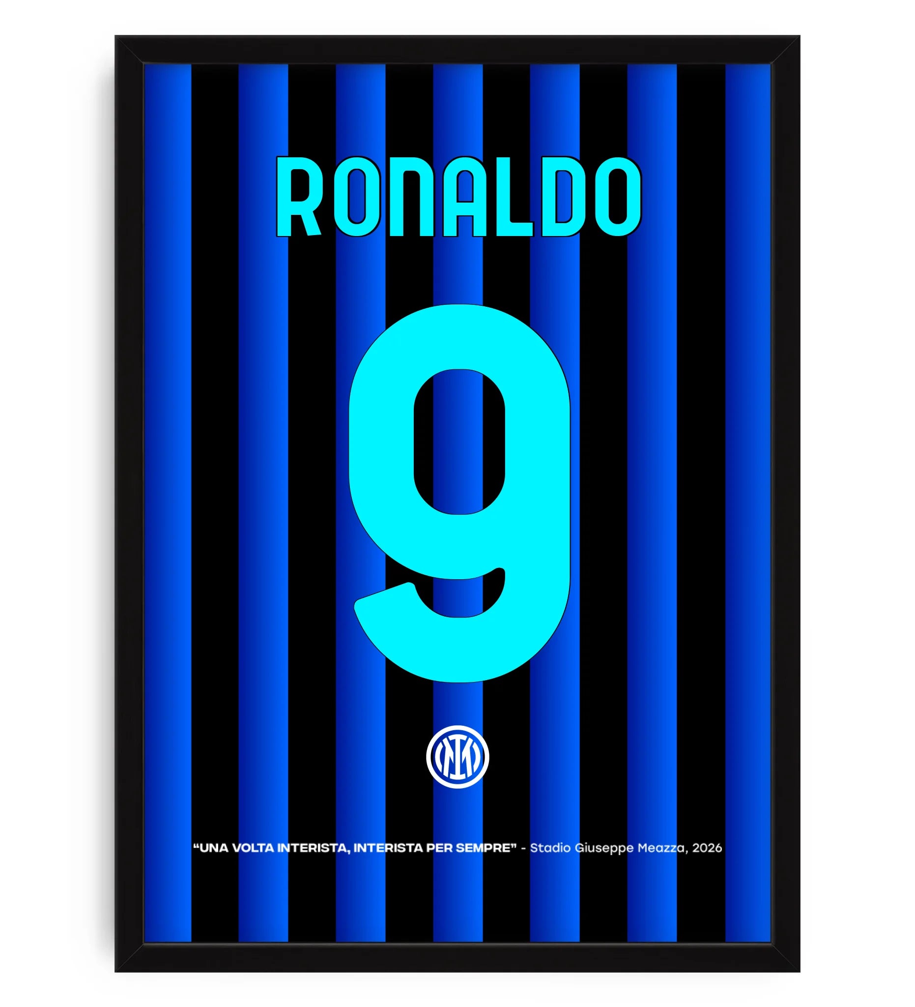 Inter Forma Arkası İsimli Numaralı Poster Tablo