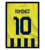 Sarı Lacivert Yeni Sezon 26-27 Arkası İsimli Numaralı Forma Poster Tablo