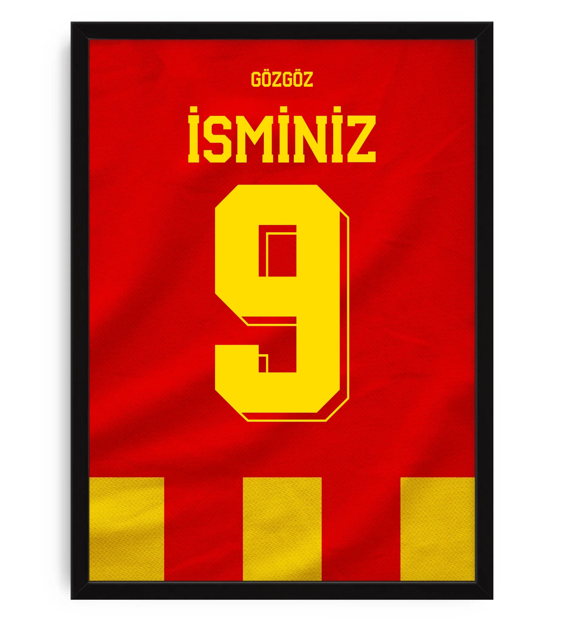 GözGöz Yeni Sezon 26-27 Arkası İsimli Numaralı Forma Poster Tablo