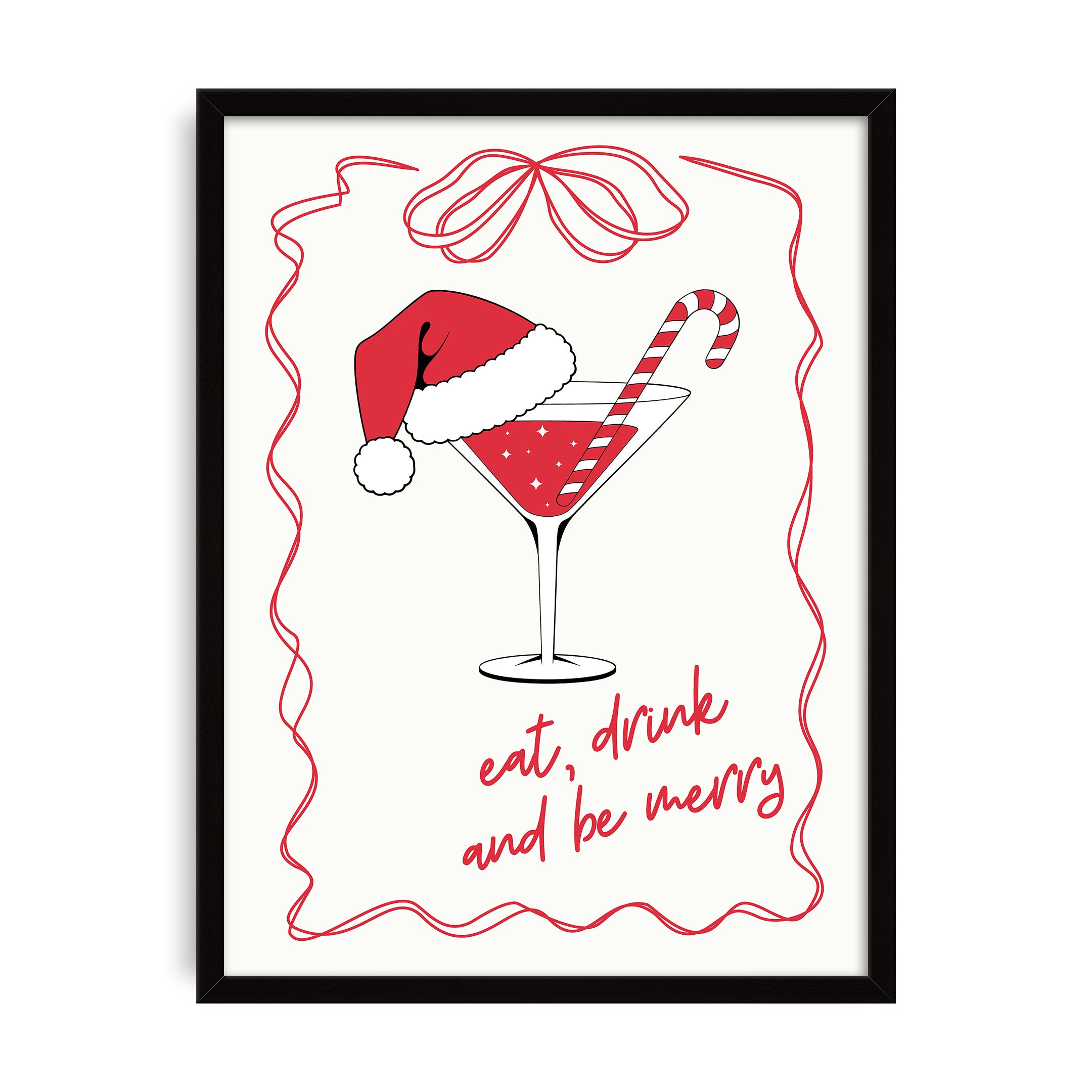 Eat, Drink and Merry Poster Tablo