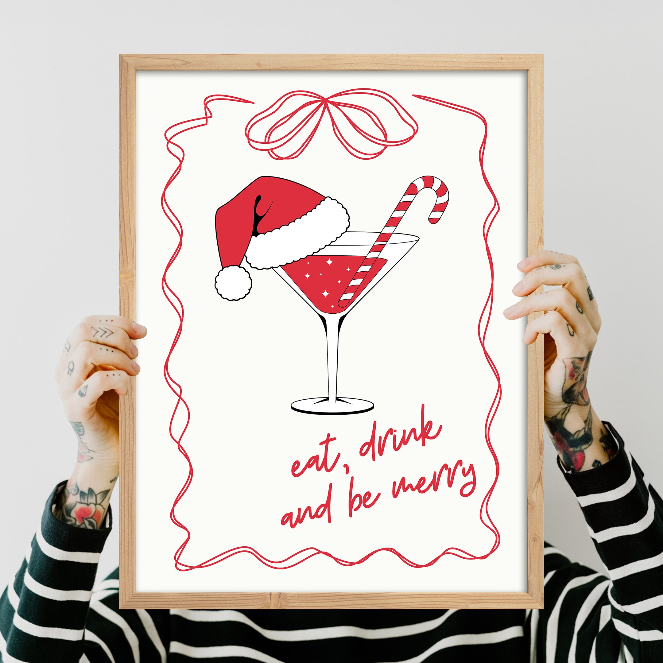 Eat, Drink and Merry Poster Tablo