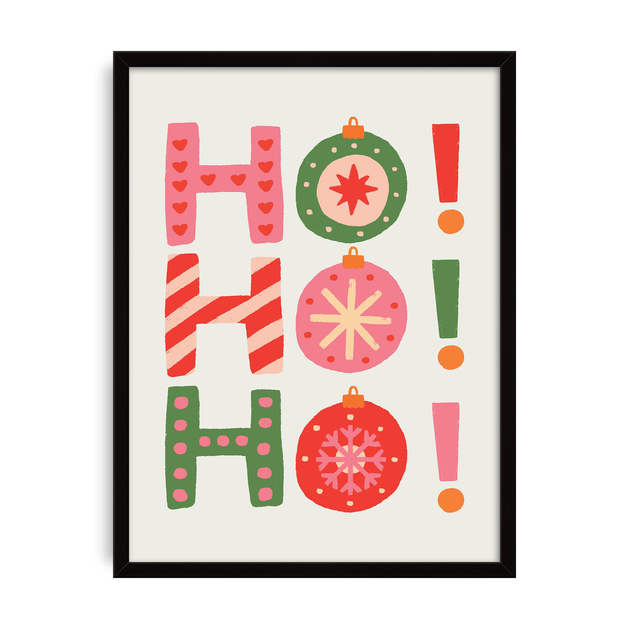 HoHoHo Yılbaşı Temalı Poster Tablo