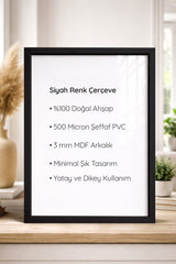 Siyah Ahşap Çerçeve