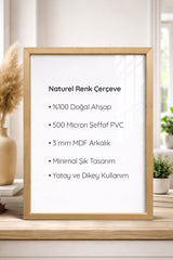 Naturel Ahşap Çerçeve