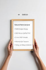 Naturel Ahşap Çerçeve