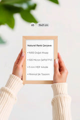 Naturel Ahşap Çerçeve