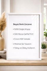 Beyaz Ahşap Çerçeve